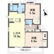 ヴィラージュヌフ Ⅱ棟の間取り画像