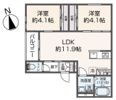 Delica城野の間取り画像