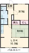 川崎マンション壱番館の間取り画像