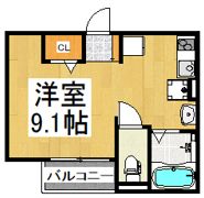 flap秋津の間取り画像