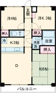 ネオハイツ羽村駅前の間取り画像