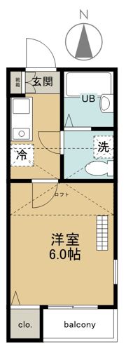 アメリカンリバティー所沢Ⅵの間取り画像