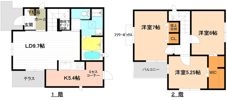 蟹江町富吉1ー520KODATEXⅣ Bの間取り画像