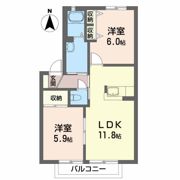 グランセルコーバ桜木Bの間取り画像