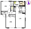 フォーレス中古賀 A棟の間取り画像