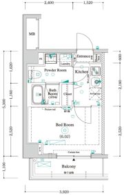 アンベリール川崎SOUTHの間取り画像