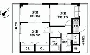 パークヒルズ堀之内の間取り画像