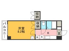 ロイヤル天神南の間取り画像