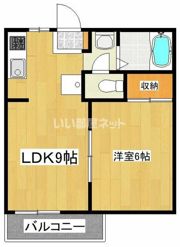 パレス大槻B棟の間取り画像