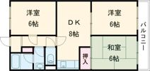 西明石コーポ5の間取り画像