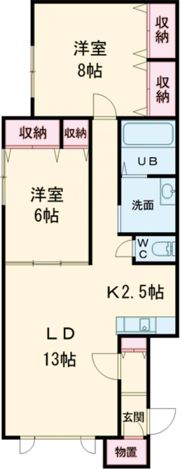 エルモⅠ・Ⅱの間取り画像