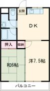 川崎マンション弐番館の間取り画像