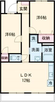 ラーレ前橋Aの間取り画像