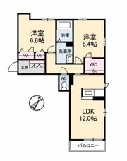 シャーメゾン ベルクムントの間取り画像