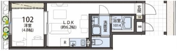 SiestaDuo久米川Terraveneの間取り画像