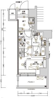CREST TAPP 川崎Ⅱの間取り画像