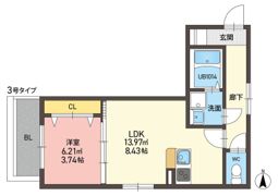 KORIN TERRACE（コーリンテラス） 小郡の間取り画像