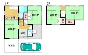 広畑区蒲田戸建の間取り画像
