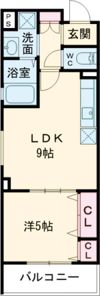 クリエオーレ新堂Ⅱの間取り画像