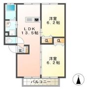 RENO MASION四日市 Bの間取り画像