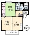 サングリーン B棟の間取り画像
