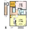 Dーroomエクセルの間取り画像