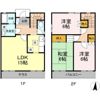 ブリージングタウン百草園 L1の間取り画像