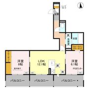 (仮称)D-ROOM岩倉花園PJの間取り画像