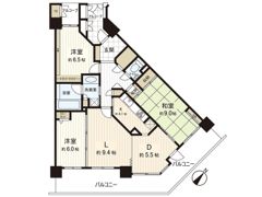 ライオンズタワー仙台広瀬の間取り画像