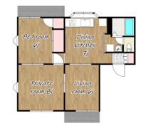 Ark Terrace 坂之上 Aの間取り画像