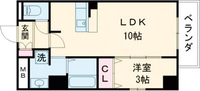 エヌズコートウエストの間取り画像