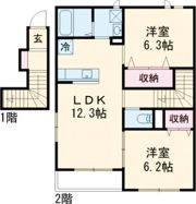 アフェットの間取り画像