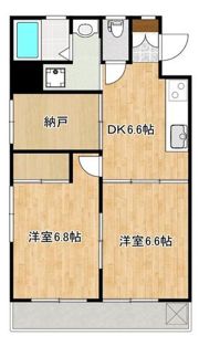 フレール上熊本の間取り画像