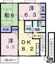 ソレイユ スクエアーAの間取り画像
