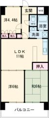 朝日プラザCITYウエストヒル神戸A棟の間取り画像