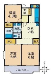 MIZUHOマンションの間取り画像