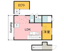 リノリノアパートメント五日市コイン通りの間取り画像