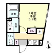 (仮称)伊勢町アパートの間取り画像