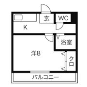 マンションブリッジ88の間取り画像