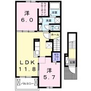 グロース ブルーメ Aの間取り画像