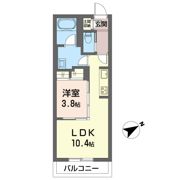 クオリスタ都賀の間取り画像