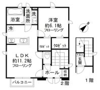 Angelo gentile（アンジェロ ジェンティーレ）の間取り画像