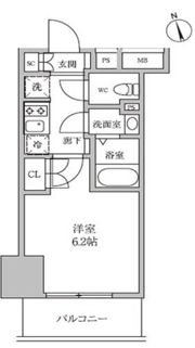 レジディア蒲田Ⅳの間取り画像