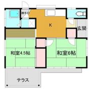 大間々シンプル貸家の間取り画像