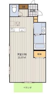 ニューノース参番館の間取り画像