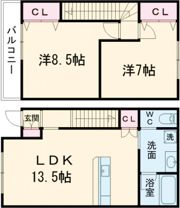 レイクサイド植木 C棟の間取り画像
