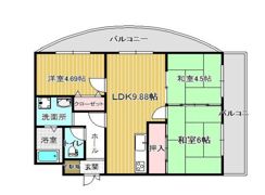 ベルレーブ本山の間取り画像