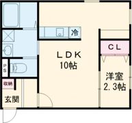 ラシックランテ白木原 Garden Terraceの間取り画像