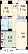 ホワイトキャッスル今池の間取り画像