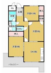 ベルメール香西の間取り画像